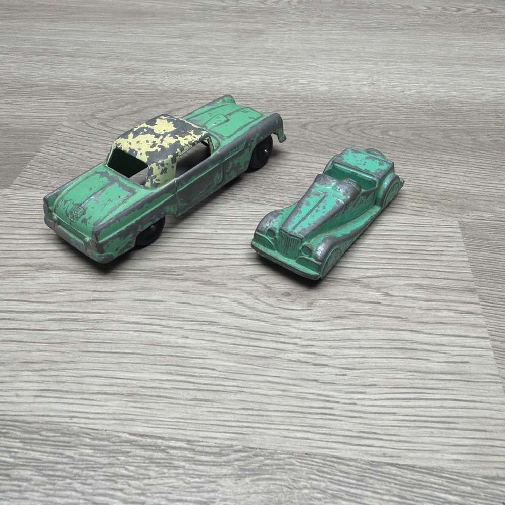 VTG 1950s Green Midgetoy Diecast Metal Car Rockford Ill&Tootsietoy Thunderbird